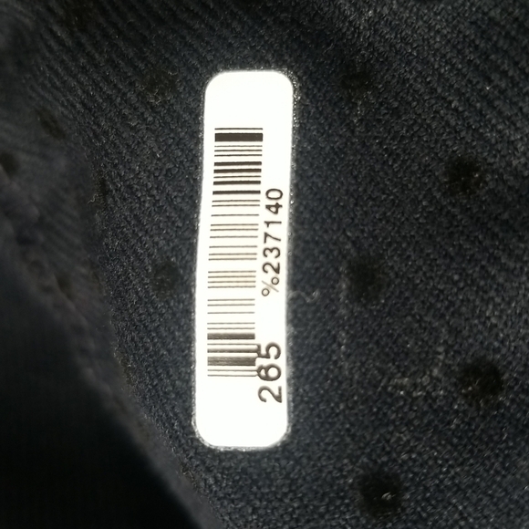 TALBOTS Hampshire Navy Blue Eyelet Look Ankle Cropped Pants - Picture 15 of 16